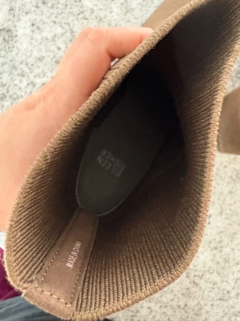Eileen Fisher spell sock booties Antelope color size 7.5